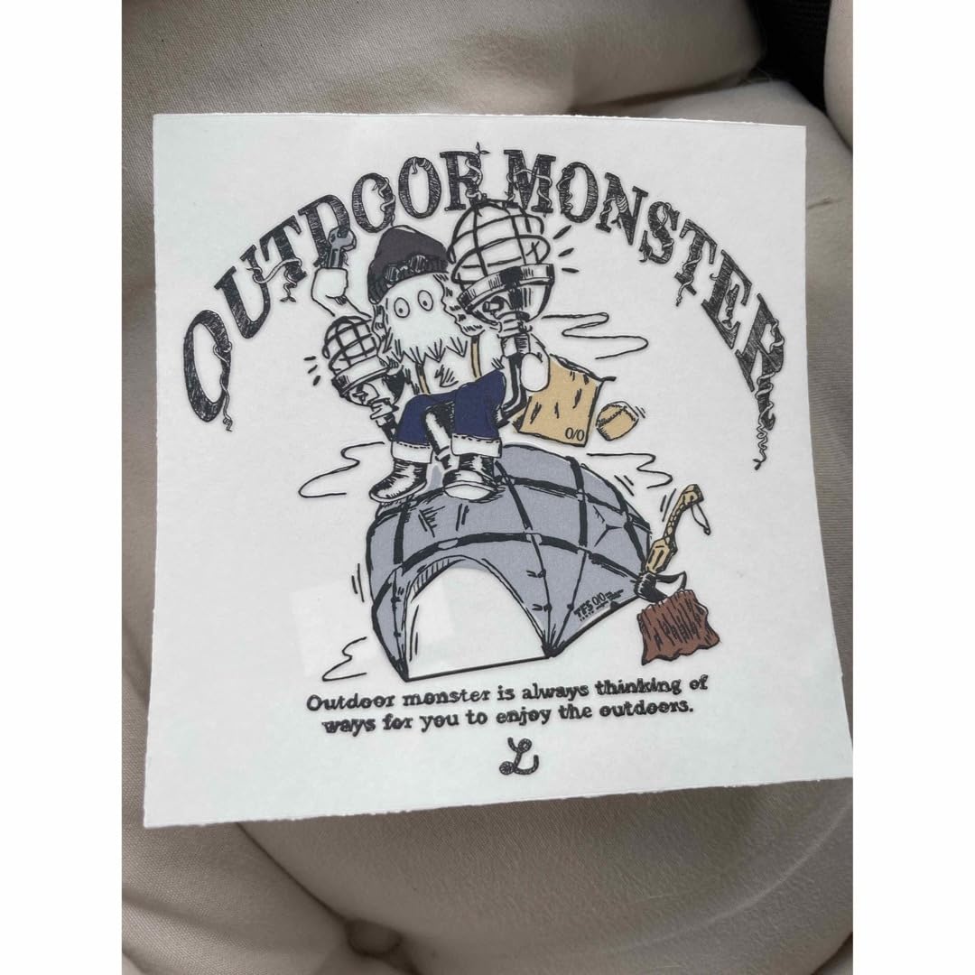 アウトドアモンスター×ネルデザインワークスコラボ　ステッカー2枚 Amazon | ネルデザインワークス アウトドアモンスター
