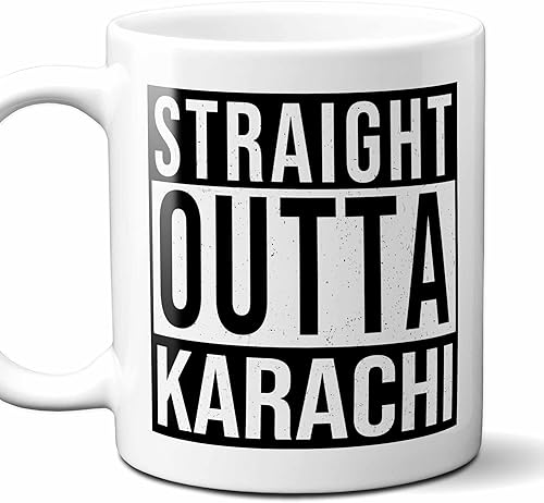 Taza Straight Outta Karachi Souvenir City. 11 onzas.
