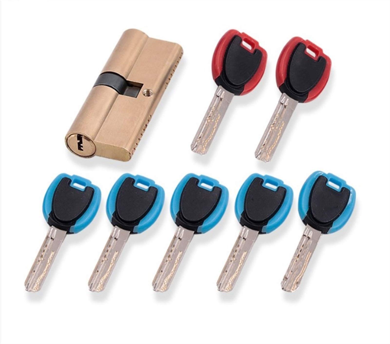 Iulgfsc 100(32.5 67.5) Upvc Door Locks， Door Cylinder Biased Lock 65 70 80 90 115Mm Ab Key Entrance Brass Lengthened Core