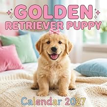 Golden Retriever Puppy Calendar 2027 Planner For Dog Lovers