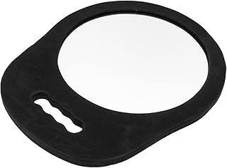FOMIYES Handheld Mirror Salon Hand Mirror Foam Mirror Round Vanity Mirror Self Haircut Mirror Round Foams Mirror Black Beauty Products Girl Sponge Glass Hair Salon Mirror Desktop Mirror