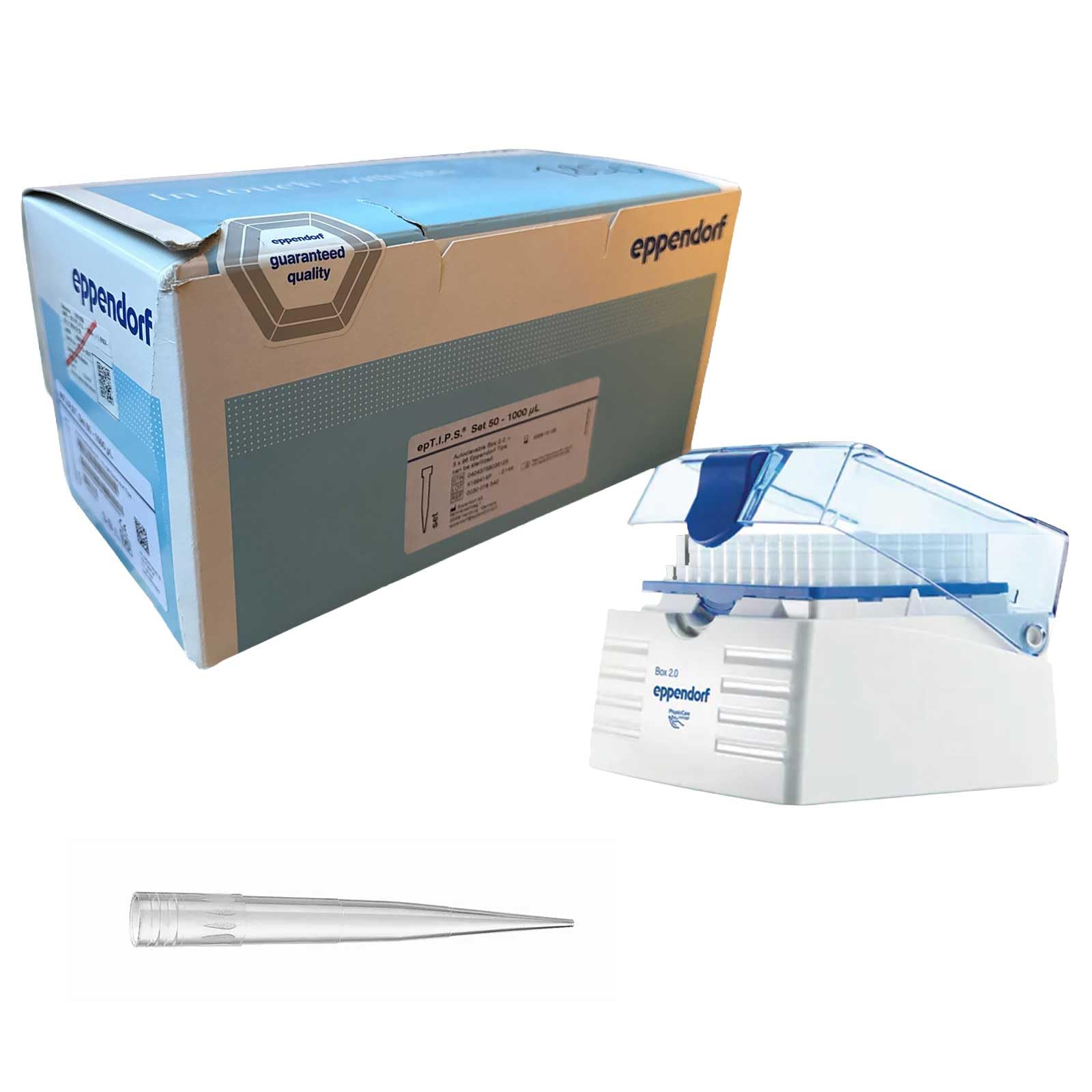 Eppendorf epT.I.P.S. 50–1000 µL Box 2.0 – 480 Pipettenspitzen mit autoklavierbarer Mehrwegbox