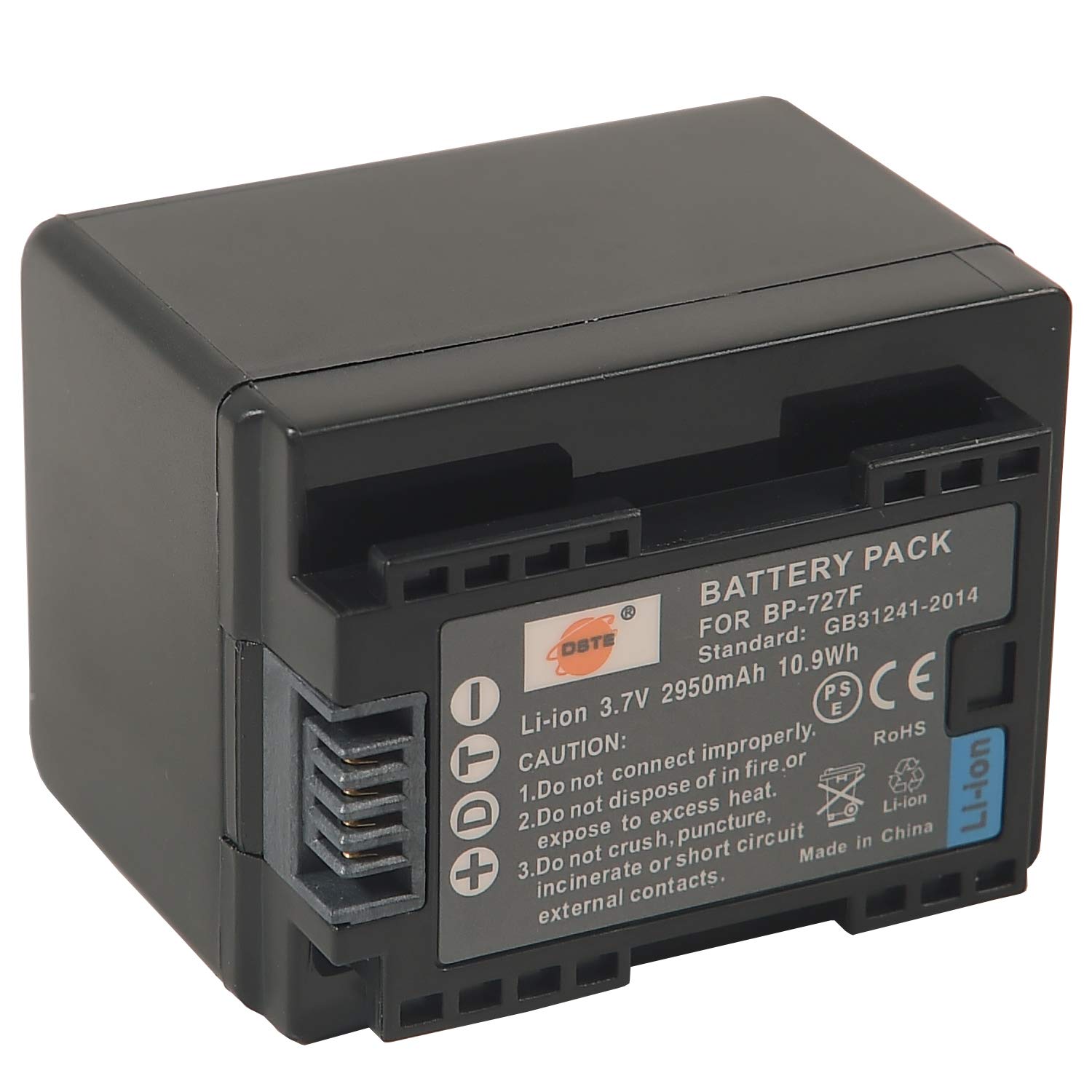 DSTE 2-Pieza Repuesto Batería y DC131E Viaje Cargador kit para Canon BP-727 BP-727F VIXIA HF M50 M52 M56 M60 M500 M506 R30 R32 R36 R40 R42 R50 R52 R56 R300 R306 R308 R400 R500 R506