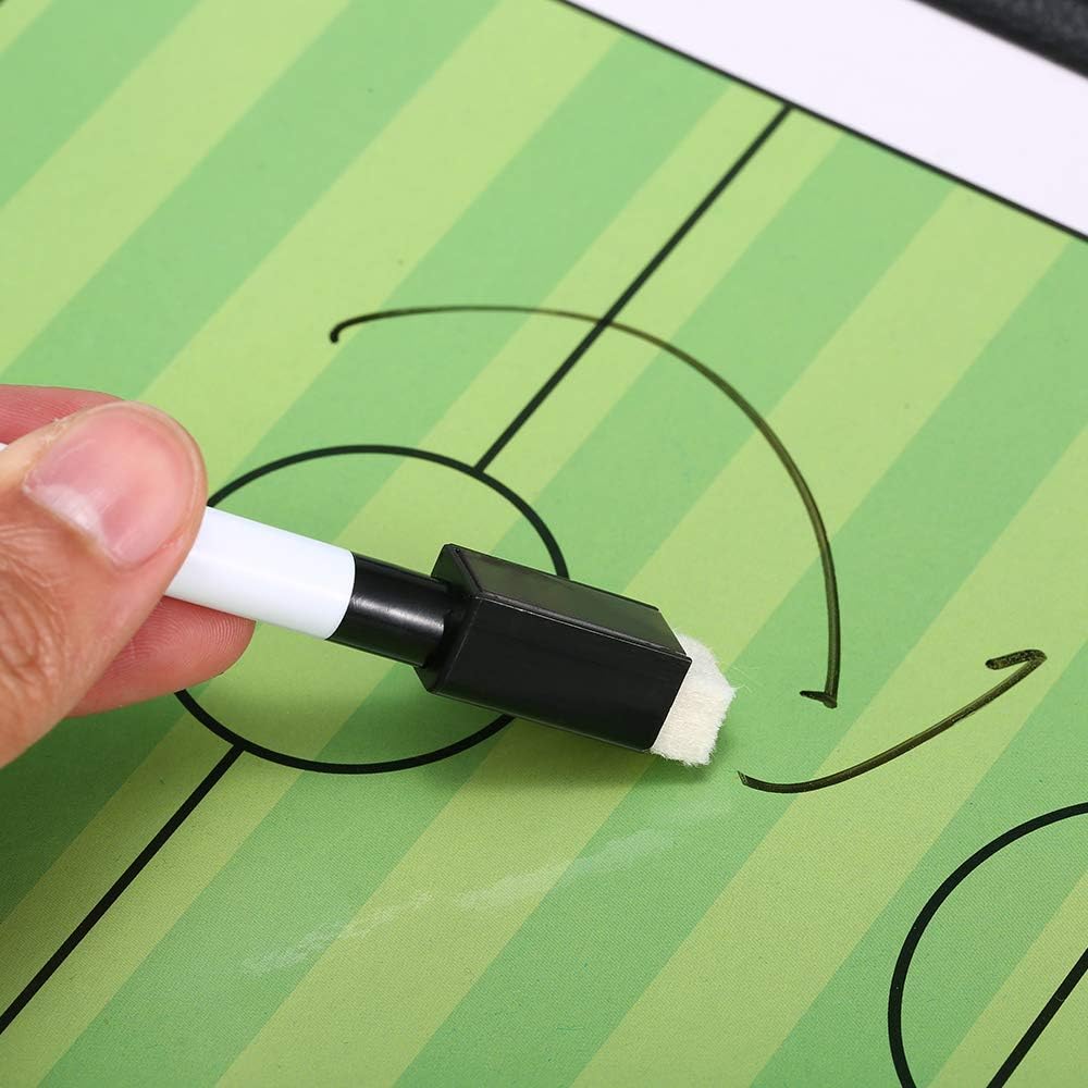 Tablero de Táctica Magnética de Fútbol Plegable con Marcador de Jugadores