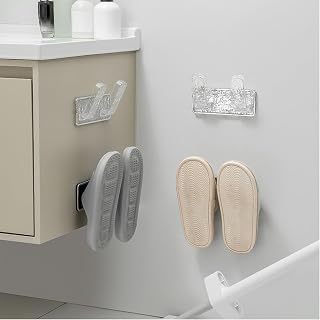 Drilling free wall shelf for shoes and kitchen, universal shoe organizer for bathroom, toilet and home, practical storage even for pot lids