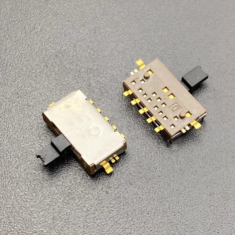 スイッチ 5pc Small toggle switch patch gold plated 7-pin 3-speed power