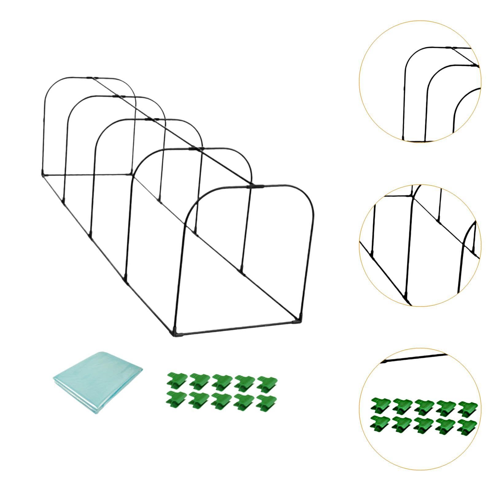 kowaku Serre de Jardin Tente Mini Portable Abri Plantes Chauffage Protection Hiver Matériau Fiable Adaptée pour Cour Potager Jardin Balcon, Longueur 200cm