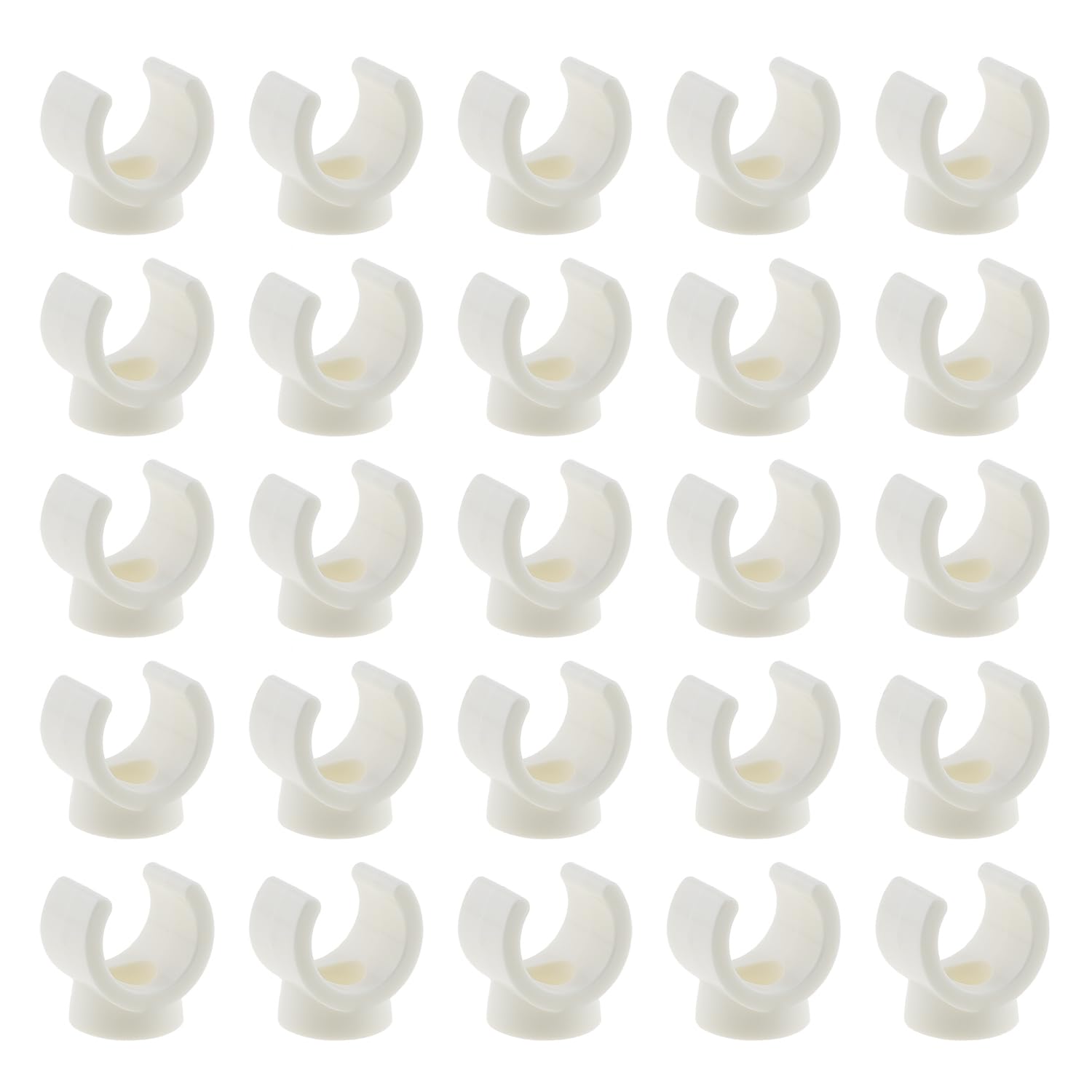 50 Stück PVC Rohrschellen 16 Mm – Weiße U-Haken Clips Für PEX-Rohre, Schläuche & Leitungen