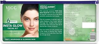 VLCC Instaglow Salon Series Facial Kit: Instant Radiance for Special Occasions (6 Facials, 240g + 12ml)