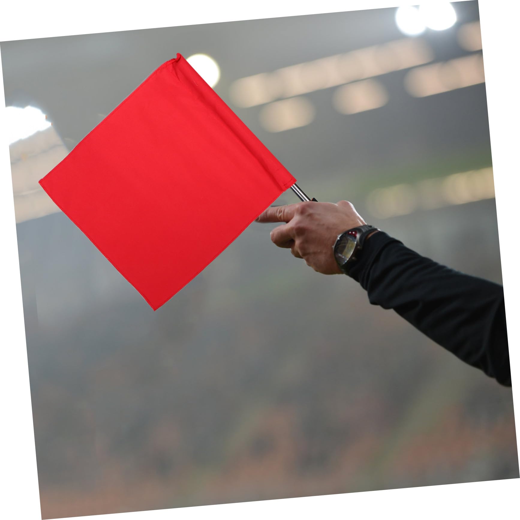 8 Piezas Banderas de Árbitro Deportivas Multicolor para Fútbol y Voleibol Claras Resistente la Intemperie de Banderas de Repuesto para Jueces de Línea y Penalizaciones