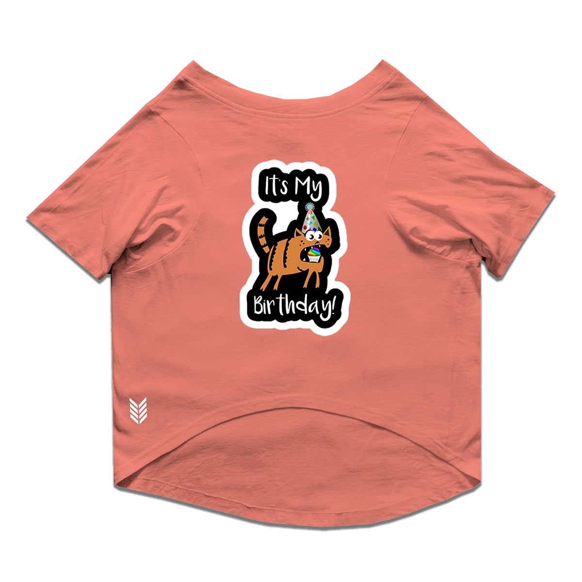 Ruse Basic Crew Neck Its My Birthday! Printed Half Sleeves/Apparel/Clothes/T-Shirt Gift for Cats.Colour-Salmon/Medium (B098LPQ9YC) Amazon Price History, Amazon Price Tracker