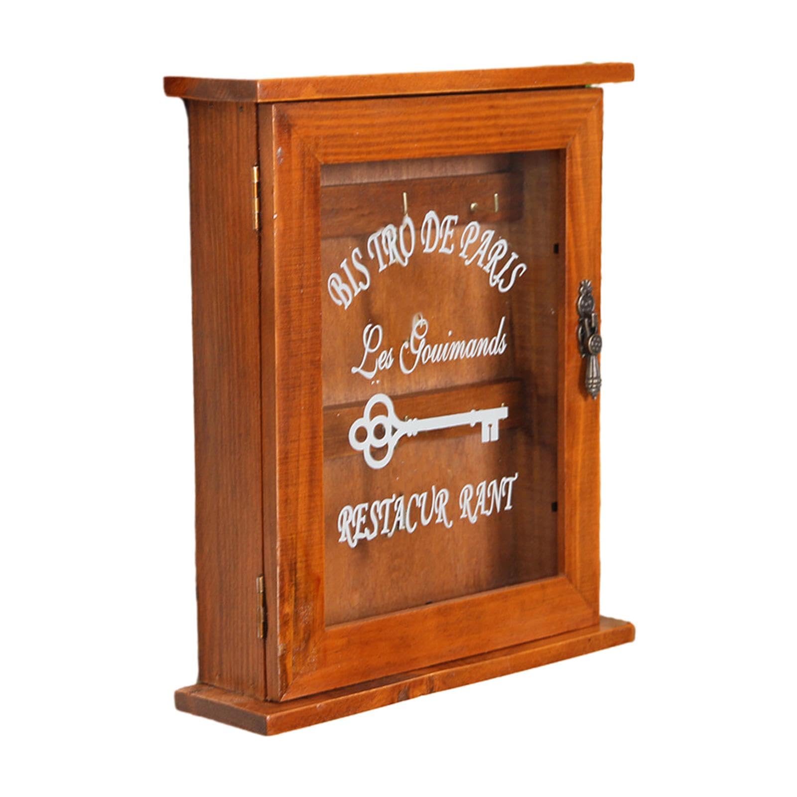 TRENDIVIBE Key Box Rack with Hooks Hanger Organizer for Hallway Garage Door-image-37
