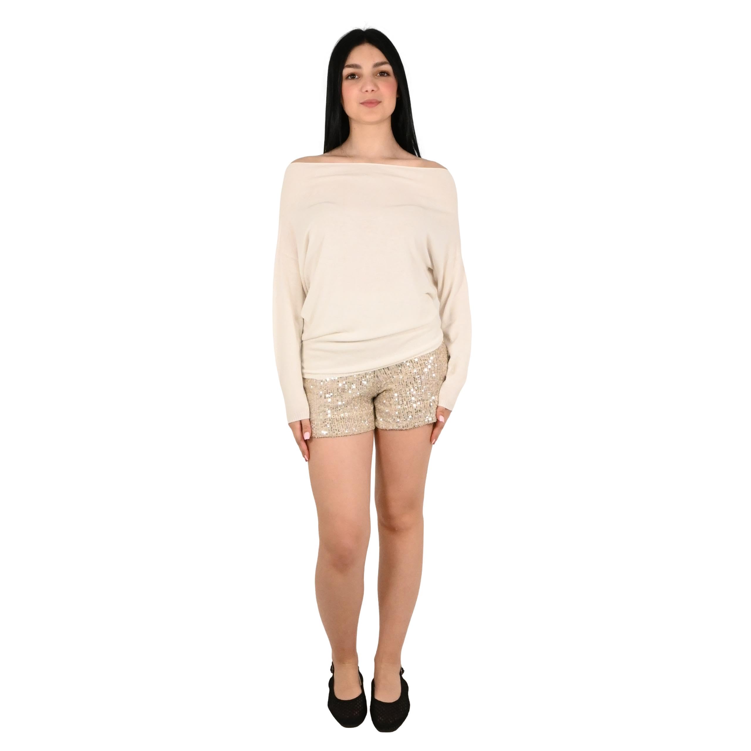 Kontatto maglia donna panna 3M1519C