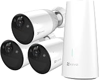 EZVIZ BC1-B3 Vezeték Nélküli Biztonsági Kamera Szett (1+3) HUB-bal - Akkumulátoros Megfigyelő Rendszer Otthonvédelemhez - Black 1
