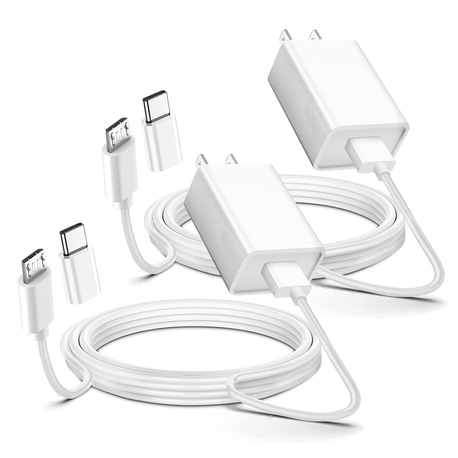 Amazon.com: 2 Pack 13FT Micro USB Old Android Phone Charger Cord