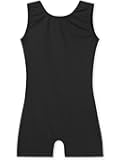 Nokecina Gymnastics Leotards for Girls Sleeveless Unitard 4-Way Stretch Tumbling Outfits for Kids 1-10 Years