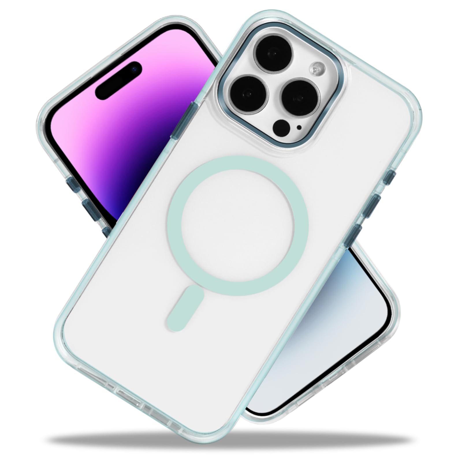 ZHEGAILIAN for iPhone 13 iPhone 14 Case, Compatible with MagSafe, Military-Grade Protection, All-Around Shockproof Corners, Magnetic Cell Phone Case