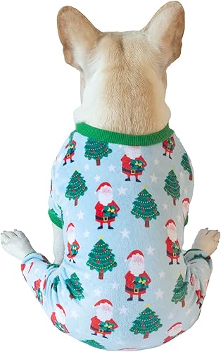 Miniatura 4 de CuteBone - Pijama mameluco de Navidad para perros, linda para vacaciones de invierno, P198L