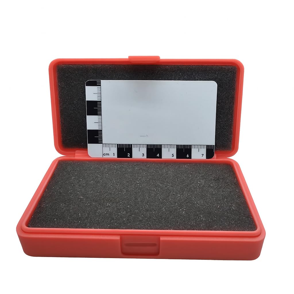 Metal Detecting Finds Box with foam inserts and Free Scale Card Protect your finds in the field. (Pink)