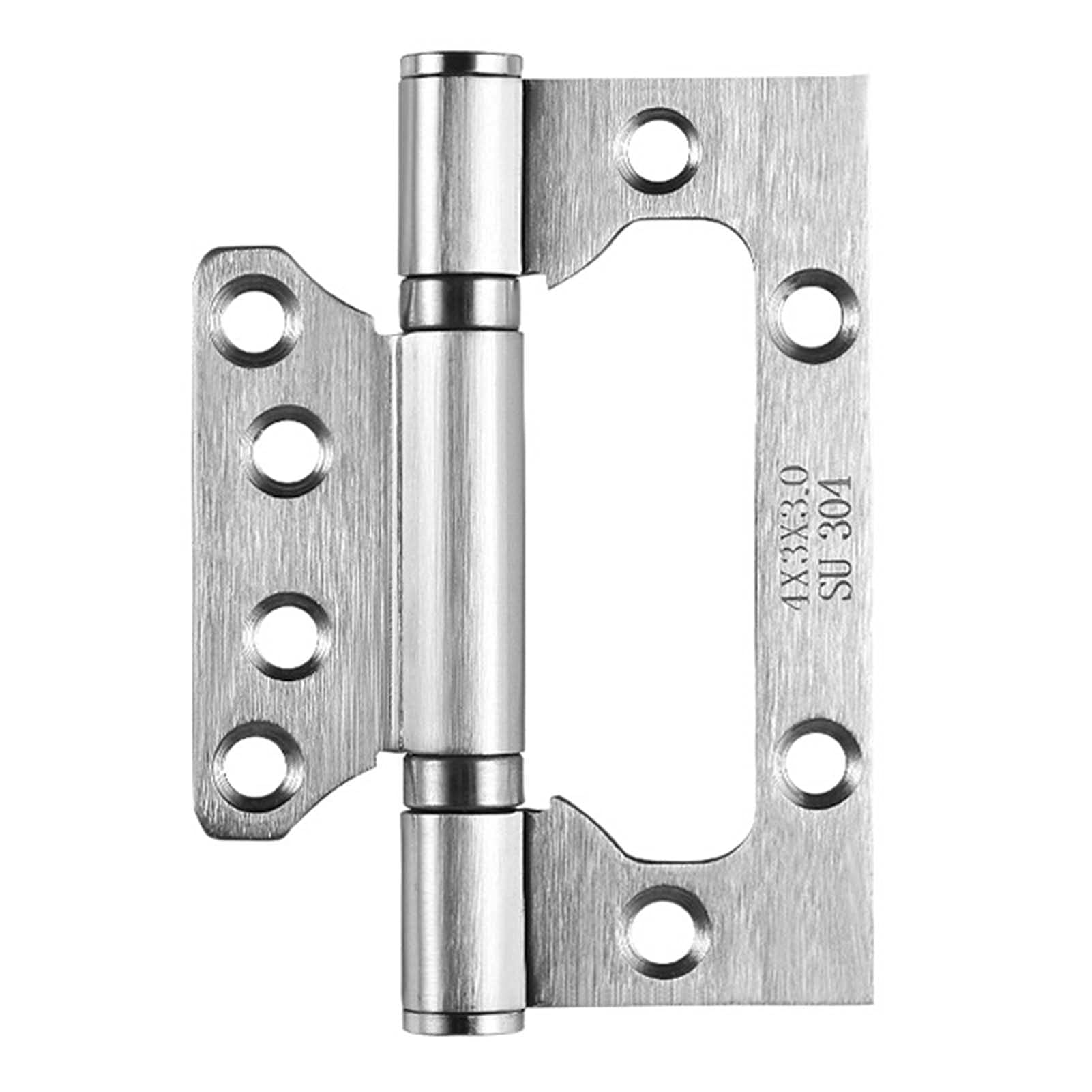 Nvsfzgiyg One Color 6 Pack Stainless Steel Hinge, 3Mm Door Hinges Quiet Smooth Antique Brass Perfect For Heavy,Silver