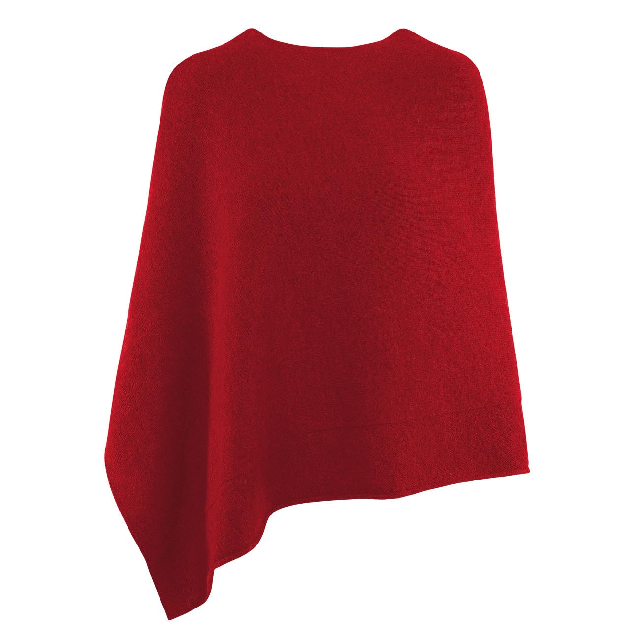 Giesswein Merino Lambswool Poncho - Feinstrick Überwurf aus Merinowolle | Damen Wollcape mit Rundhalsausschnitt & asymmetrischem Schnitt – vielseitiger Lagen-Look für City, Büro und Übergangszeit