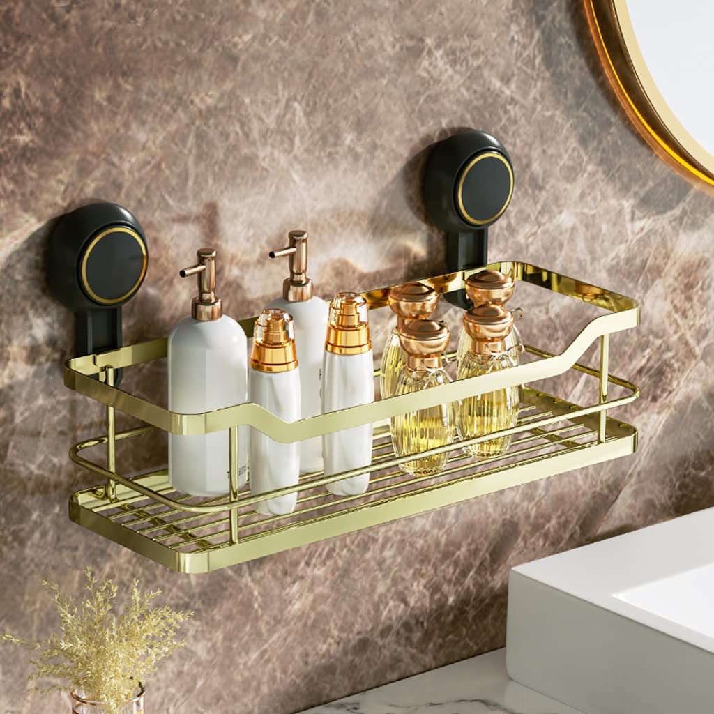 BAHELS Shower Caddy Bathroom Shelf Free Punching Rack Bathroom Suction Cup Wall Hanging Wall Washstand Bath Storage Shelf