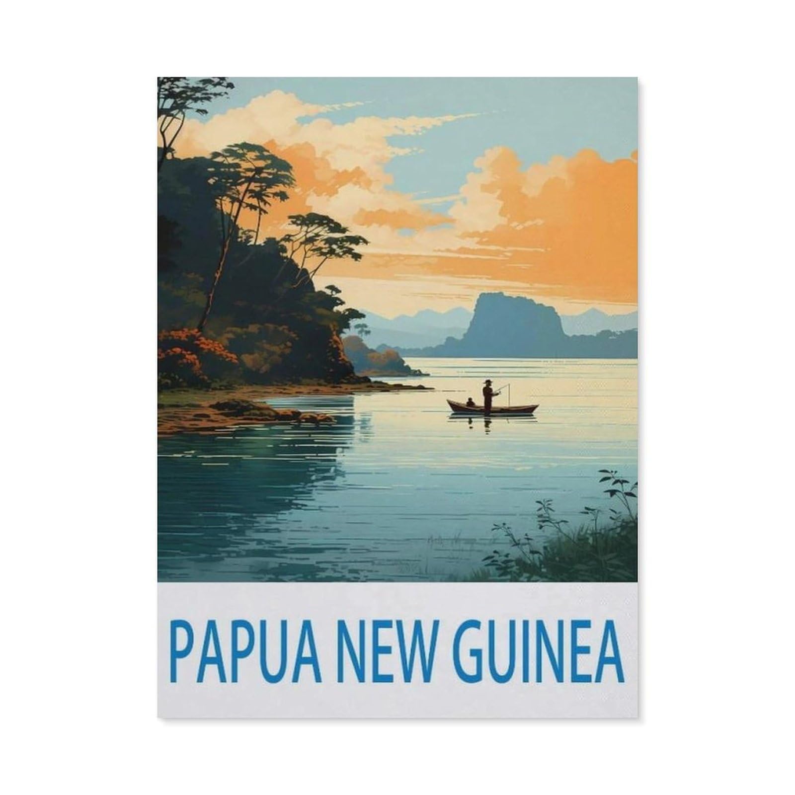 BEAYODKP DIY Diamond Painting，Papua New Guinea（30x40cm）