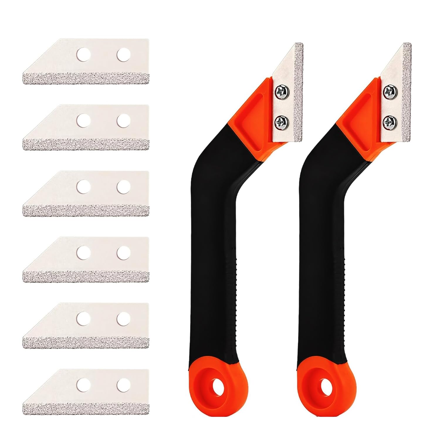 Spatules dentelées grattoir résidus tenaces 190 mm rouges