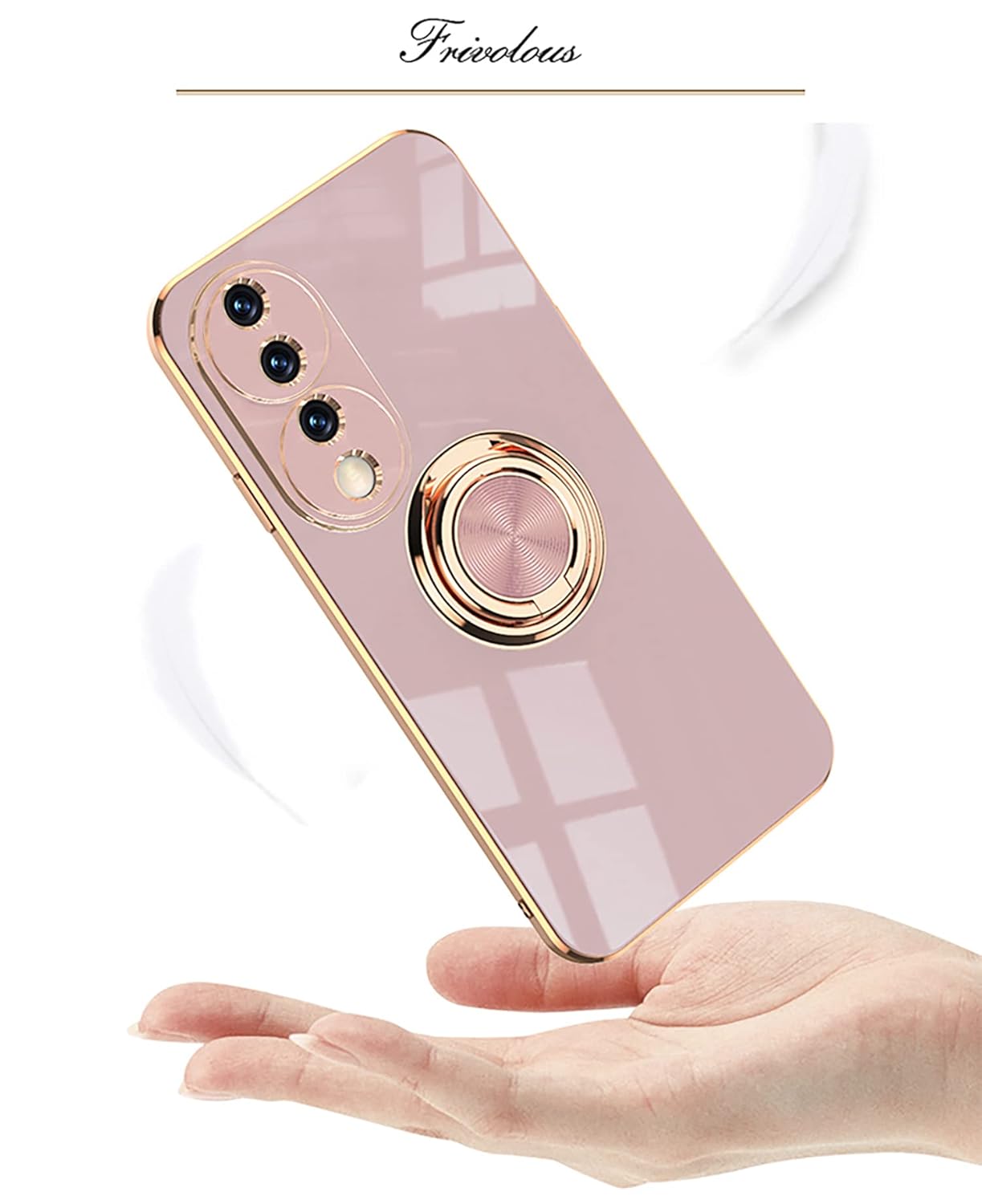 3NH Healthcare® Case for Honor 70 5G - Slim Fit (Rotating Ring Stand) (Fantastic Gold Metal Color) Silicon Soft TPU Cover (Shockproof Protection)… (Honor 70 5G, Gray) | 3NH Healthcare® Case for Honor 70 5G - Slim Fit (Rotating Ring Stand) (Fantastic Gold Metal Color) Silicon Soft TPU Cover (Shockproof Protection)… (Honor 70 5G, Gray) |