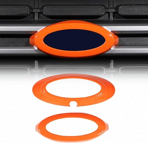CHEAYAR Cubierta de anillo para decoración de logotipo delantero y trasero de automóvil, compatible con F*ord Maverick 2022 2023, accesorios de
