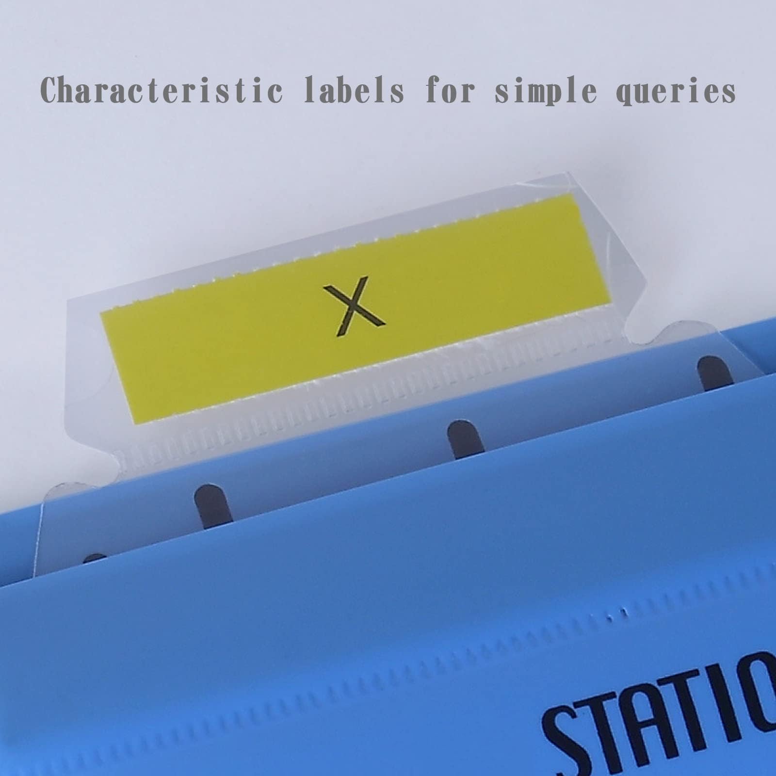 Toowood 20PCS A4 Suspension Files, PP Material Hanging Clip Fast Labor Folder Hanging Labor Clip (5 Colors)