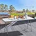 YITAHOME Klapptisch mit Tragegriff, Gartentisch Wetterfest, Klappbarer Campingtisch, Biertisch Klappbar Bierzeltgarnitur Buffettisch für Outdoor Party Strand BBQ, 180 x 75 x 74cm, Weiß