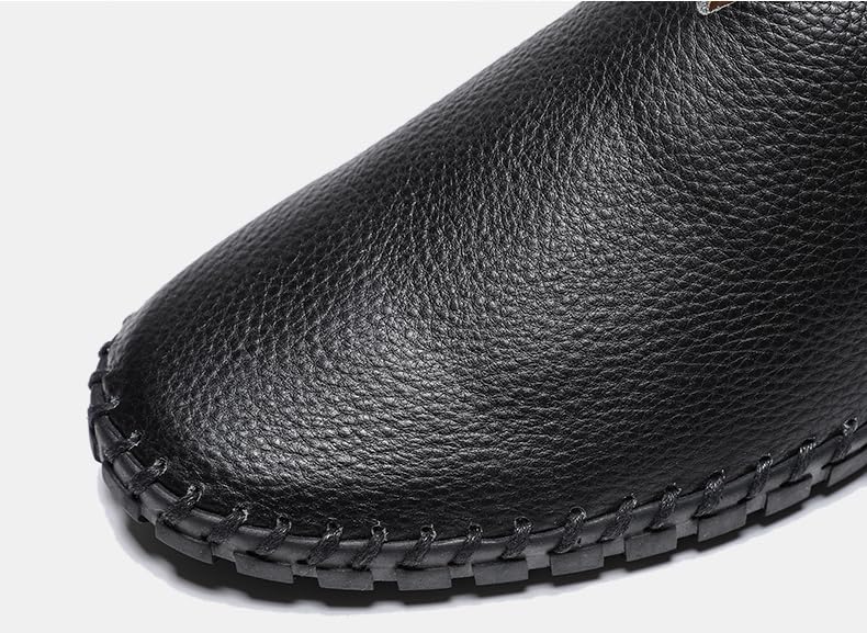 Men's Genuine Leather Loafers Slip-On Casual Dress Shoes,Soft Breathable Handcrafted Driving Shoes for Daily Wear 5