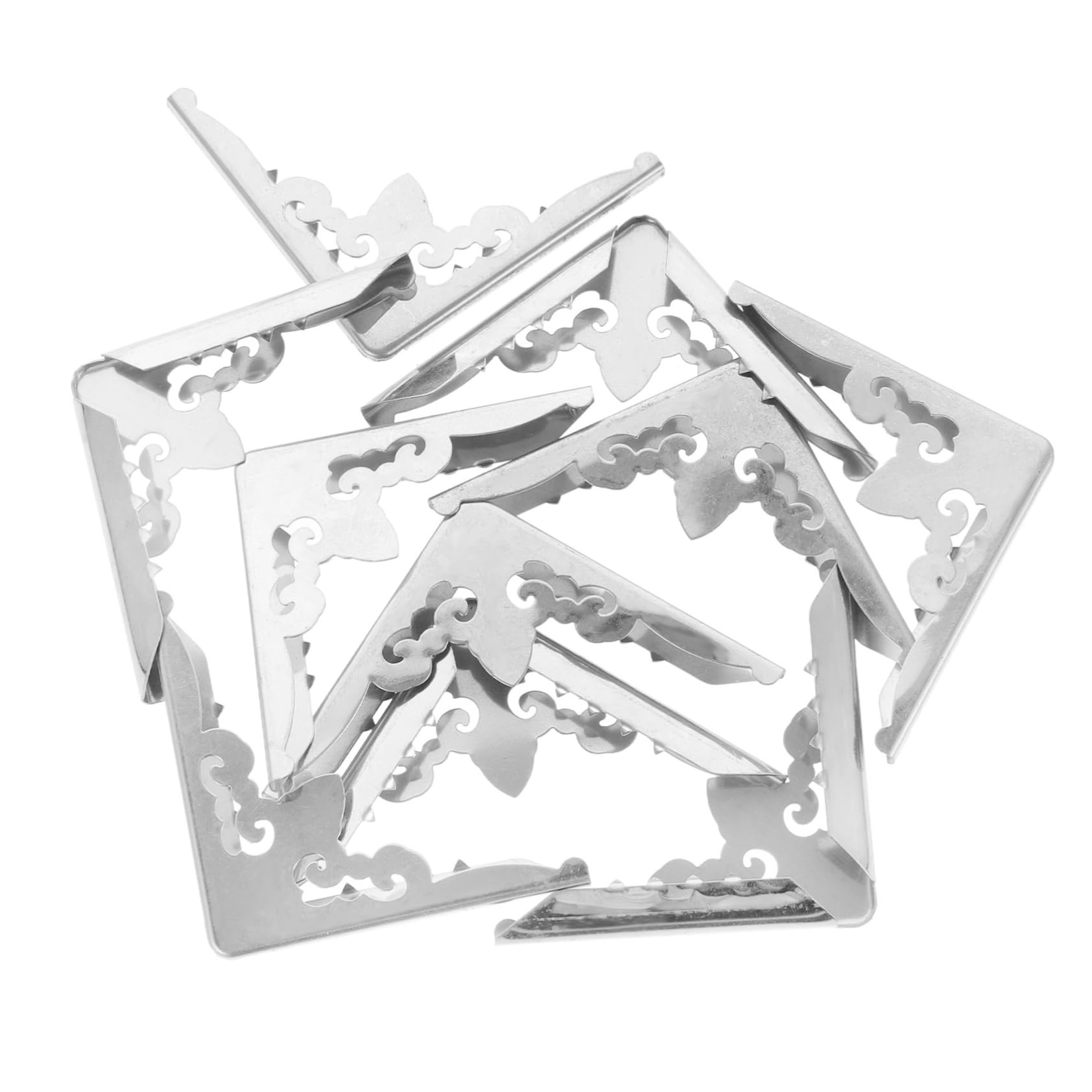 IWOWHERO Vintage Corner Protectors 10pcs Metal Book Corner Protectors Decorative Edges Covers for Notebook