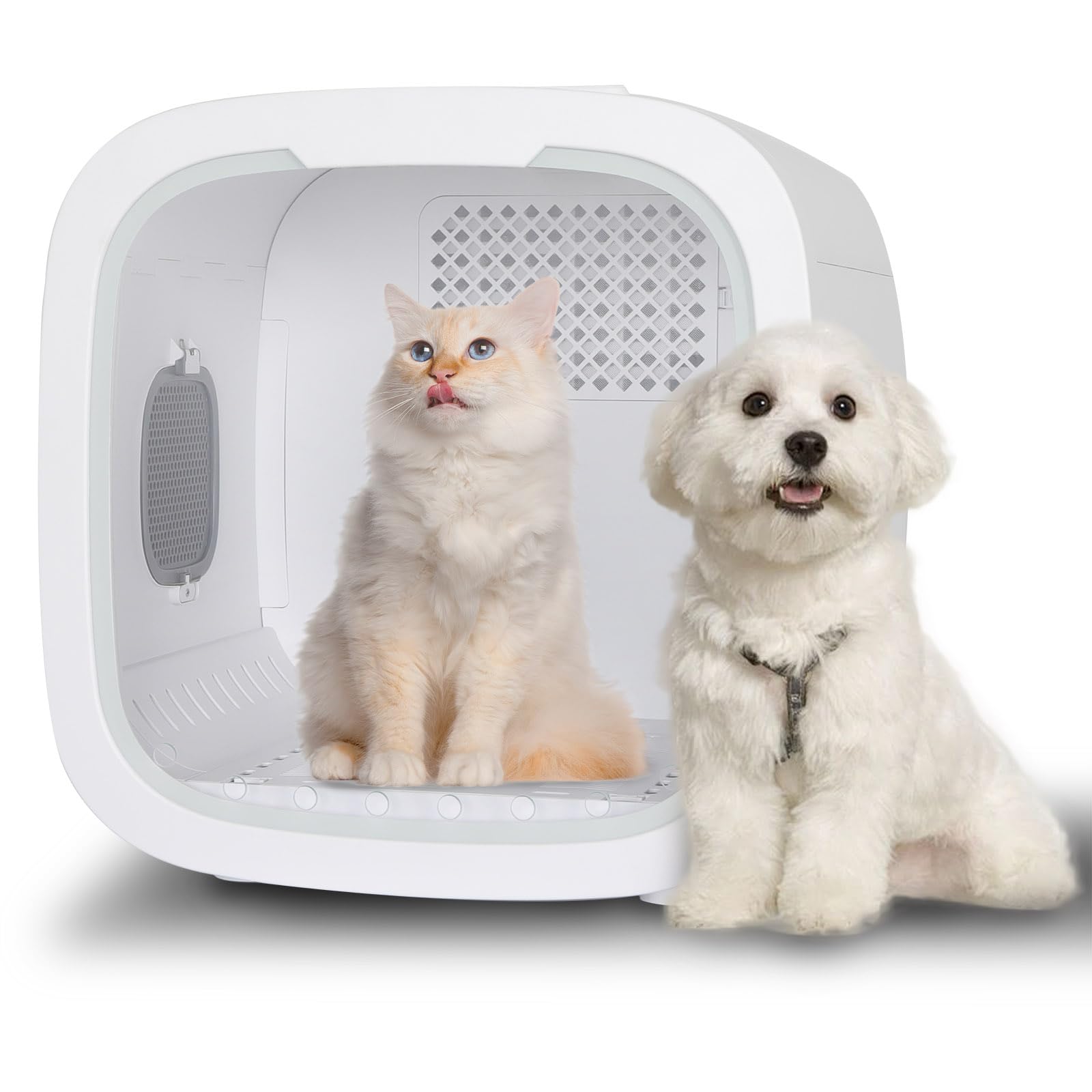 Automatic Pet Dryer Box 52L,Ultra Quiet, Intelligent Temperature Control, 360° Efficient Drying Equipped for Cats and Small Dogs