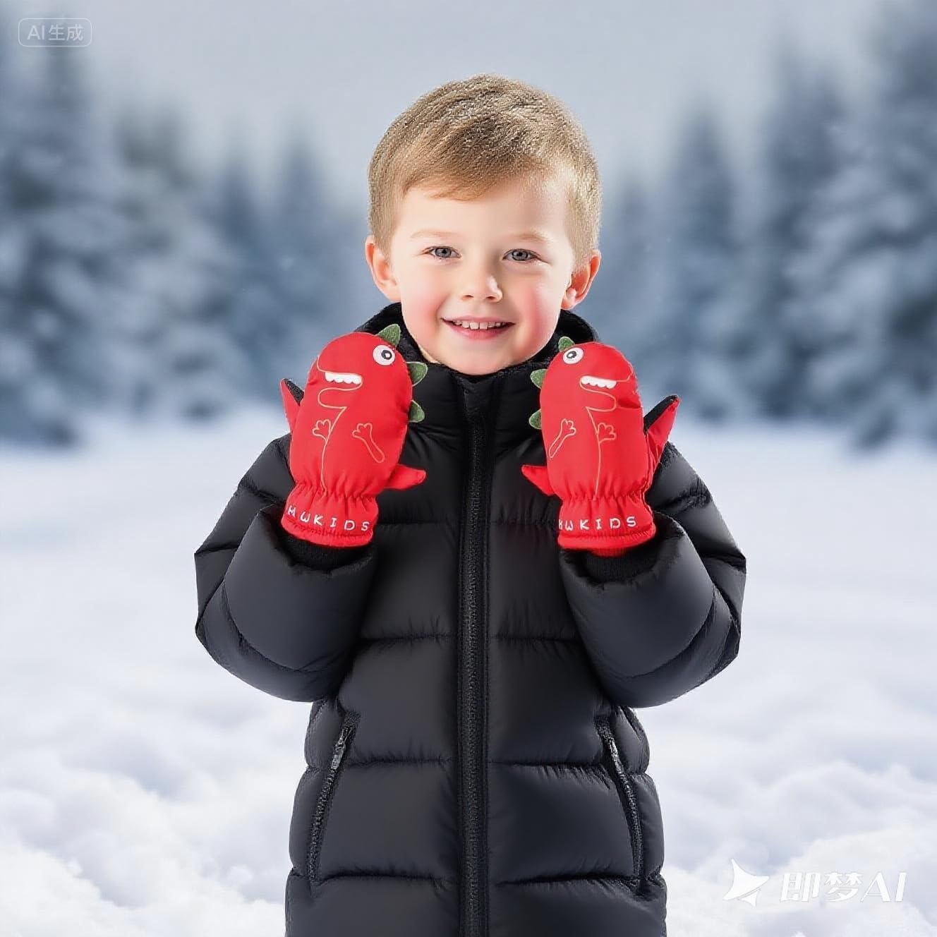 Toddler Mittens Kids Winter Ski Gloves Boys Girls Warm Fleece Glove Baby Snow Mitten Cold Weather - Image 6