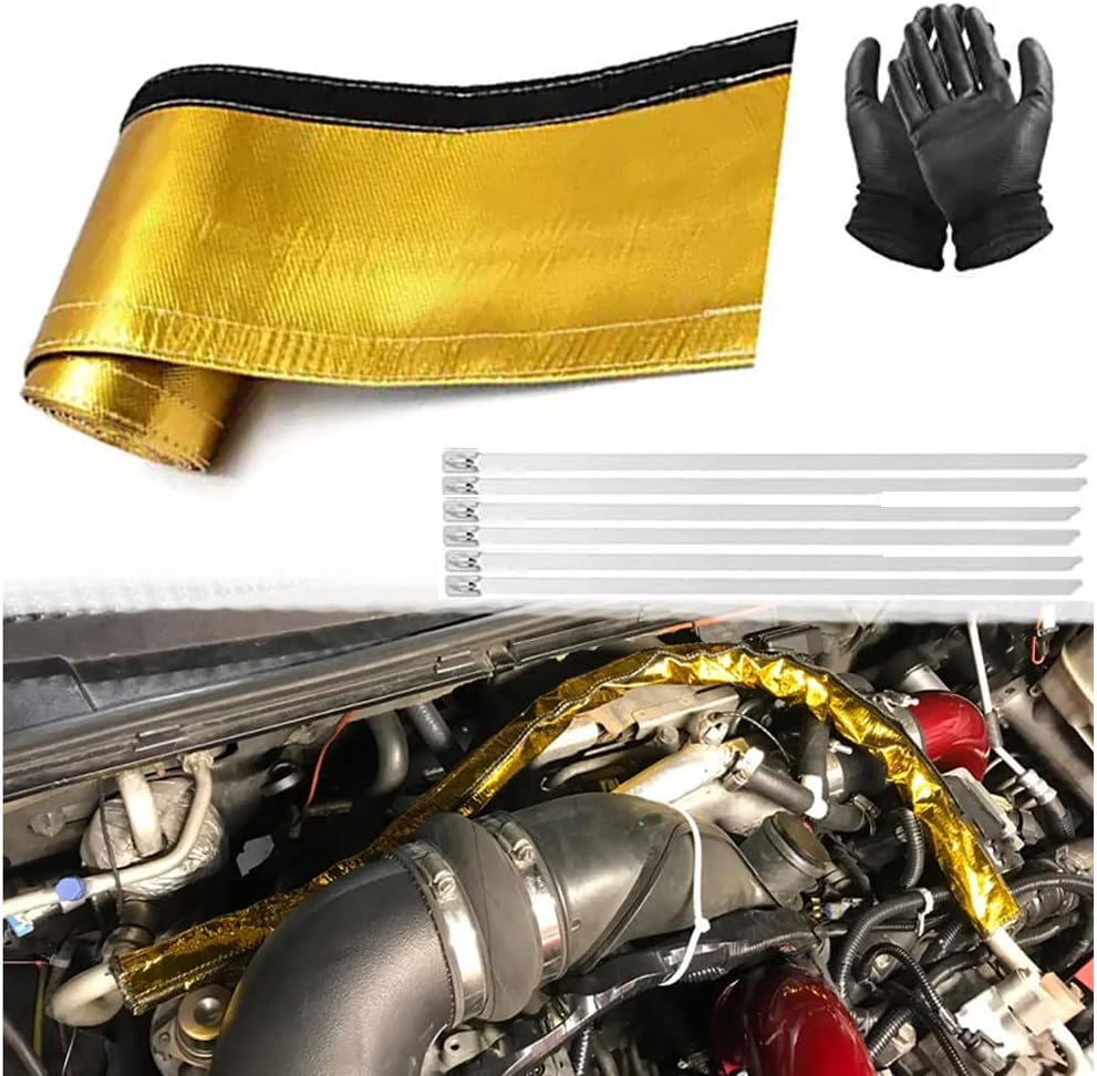 DEGEOBERLIN Heat Shroud Sleeving Exhaust Heat Shield 1.1''I