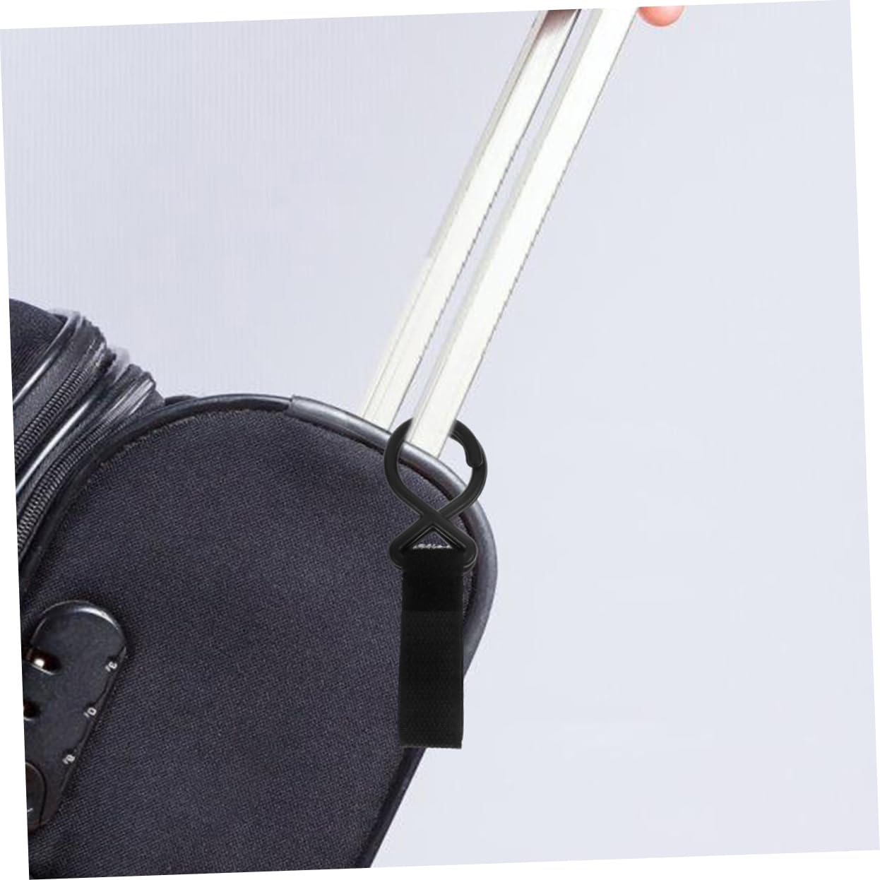 Yardwe 12pcs Stroller Hooks for Hanging Diaper Bags Clips Lightweight and Portable Accessories for Shopping Carts Wheelchairs and Strollers