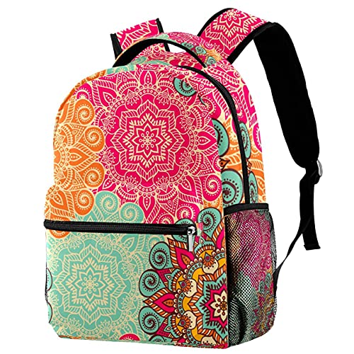 Sac à dos de voyage floral bohème pour les loisirs et sorties quotidiennes au campus