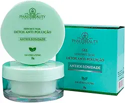 Hidratante Facial Gel - Phállebeauty Anti Oleosidade, Controle de Brilho, Rápida Absorção para Pele Oleosa e Acneica