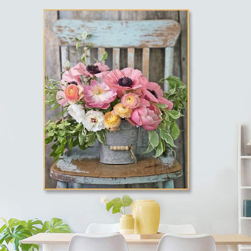 YSCOLOR Diamond Painting 5D – Bassotto A Pelo Lungo – Kit Completo 30x40cm Con Tela, Diamanti E Strumenti