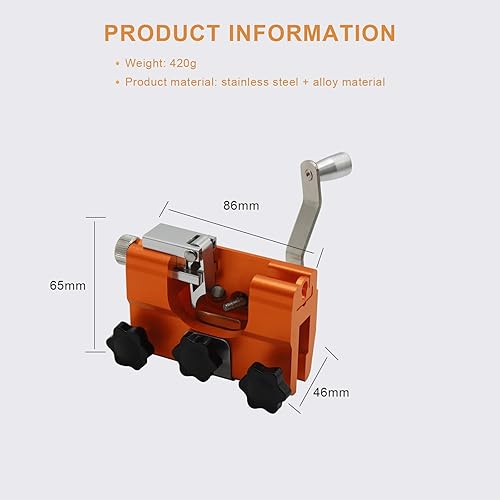 Miniatura 4 de AJDHDGA Afilador de motosierra portátil kit de calador de afilado de motosierra con guantes y cepillo de limpieza para todo tipo de motosierras y