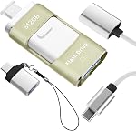 No App Needed 512GB Phone Photo Stick, 4in1 USB Flash Drive,USB 3.0 External Storage Stick with USB-C Cable,Lanyard & USB-C Adapter, Compatible with iOS Android PC (Pink)
