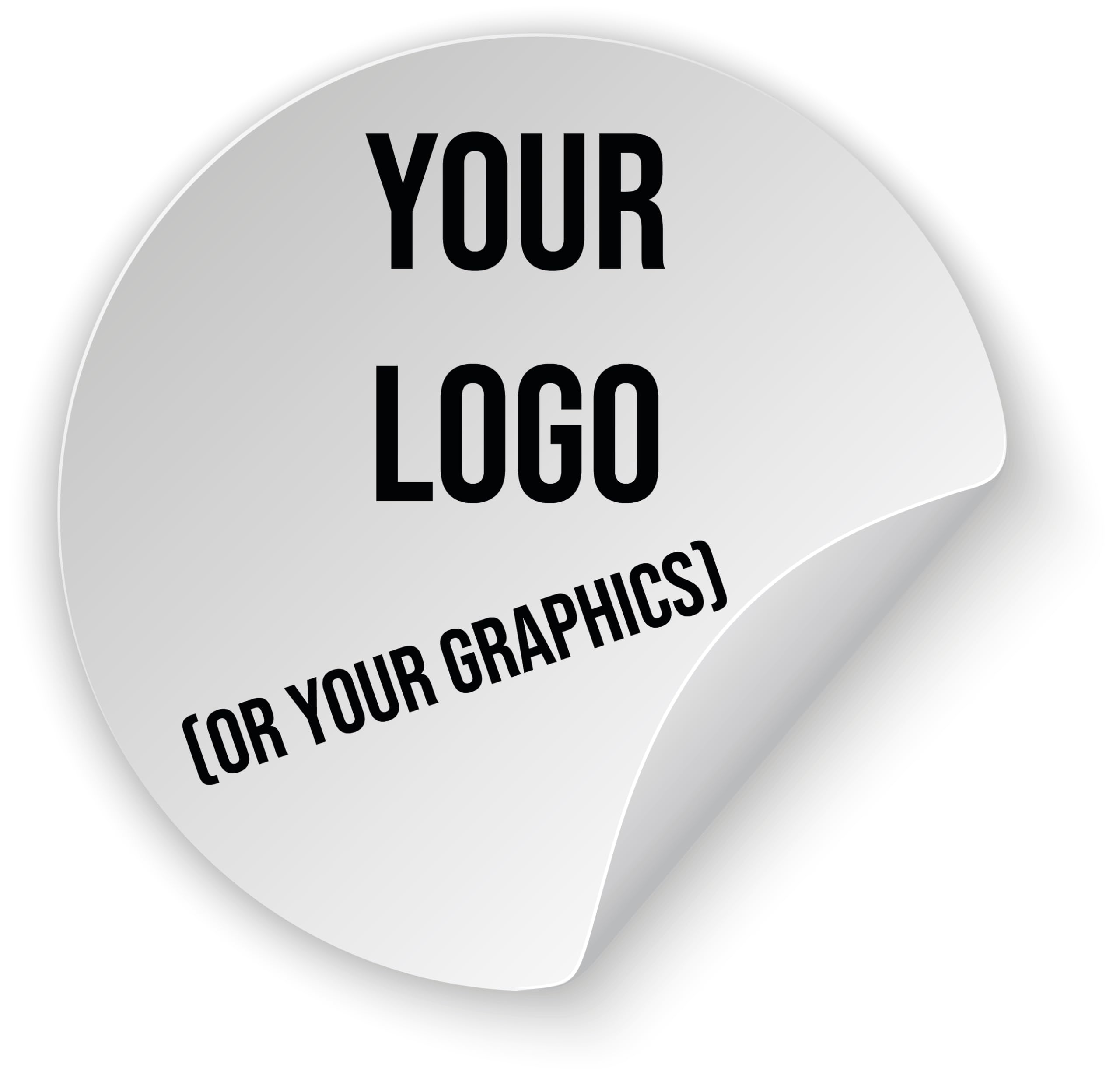 100 Multi-Purpose Customisable Stickers – Insert Your Logo or Graphic. Selectable Sizes from 2 cm to 20 cm. Ideal for Decorations, Labels, and Creative Projects (Circulaire)