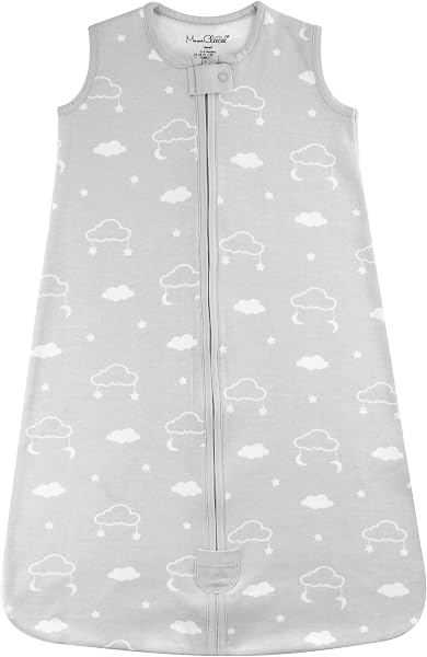 Mama Cheetah Baby Sleep Sack 1.0 TOG, Organic Cotton Baby Wearable Blanket with Two-Way Zipper, Swaddle Transition Sleeping Bag, All-Season Sleep Sack for Infant Toddler Boy Girl, 6-12 Months, 1-Pack - 1
