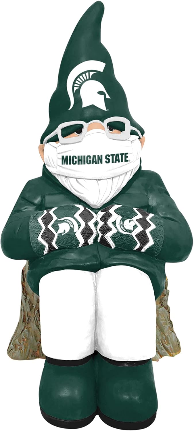 foco NCAA Unisex-Adult Bundled Up Sitting Garden Statue Outdoor Gnome 11"