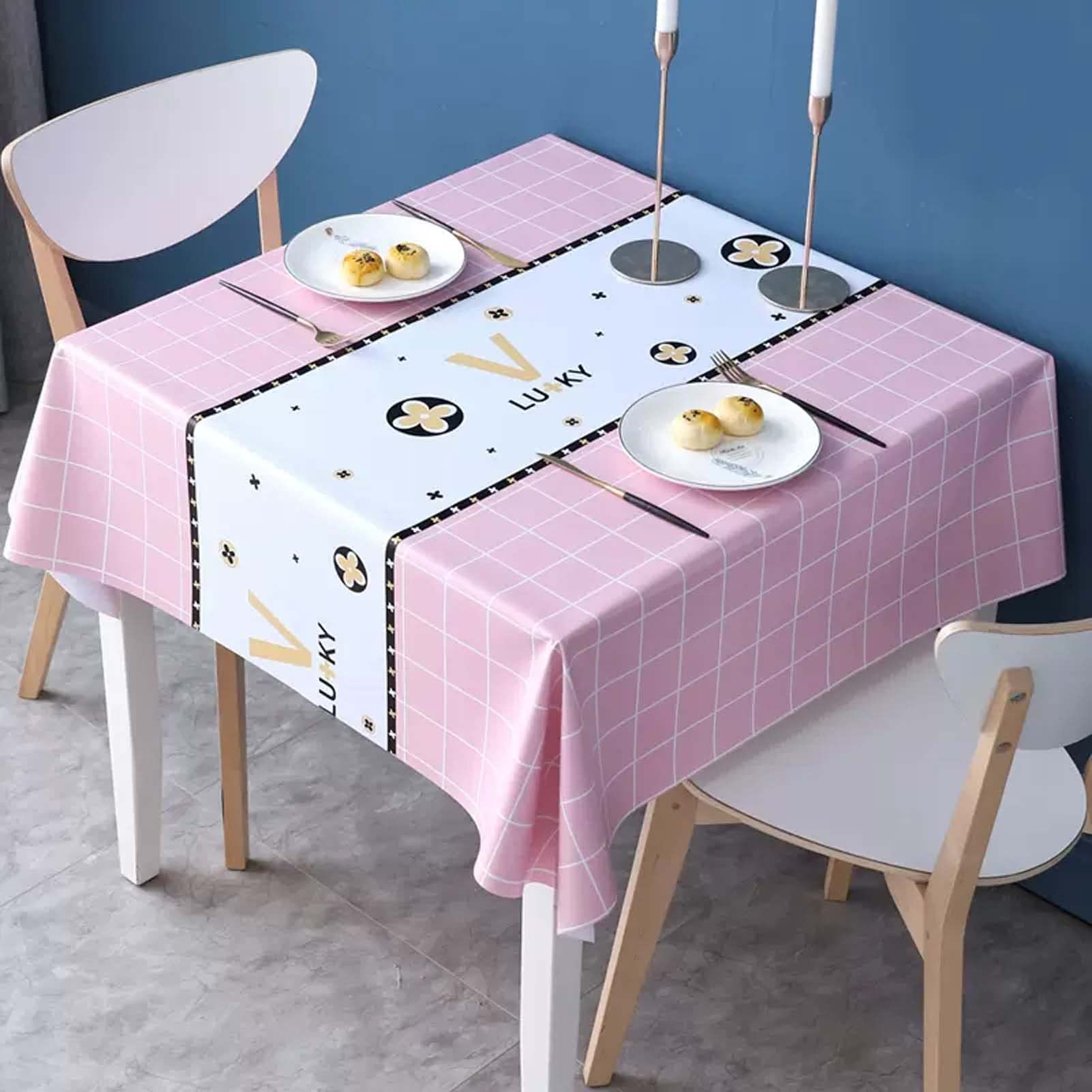 Mantel Antimanchas 140x200cm, Mantel Impermeable, Manteles De Mesa Antimanchas Rectangular, Manteles De Plástico, para Fiesta Cocina Comedor Mesa