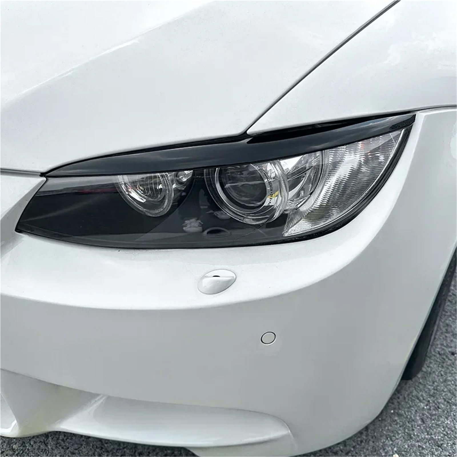 Sopracciglia per fari in ABS lucido, 2 pezzi, adatte per BMW E92 E93 Serie 3 325i 330i 330d 335i 335d Pre-LCI(B)