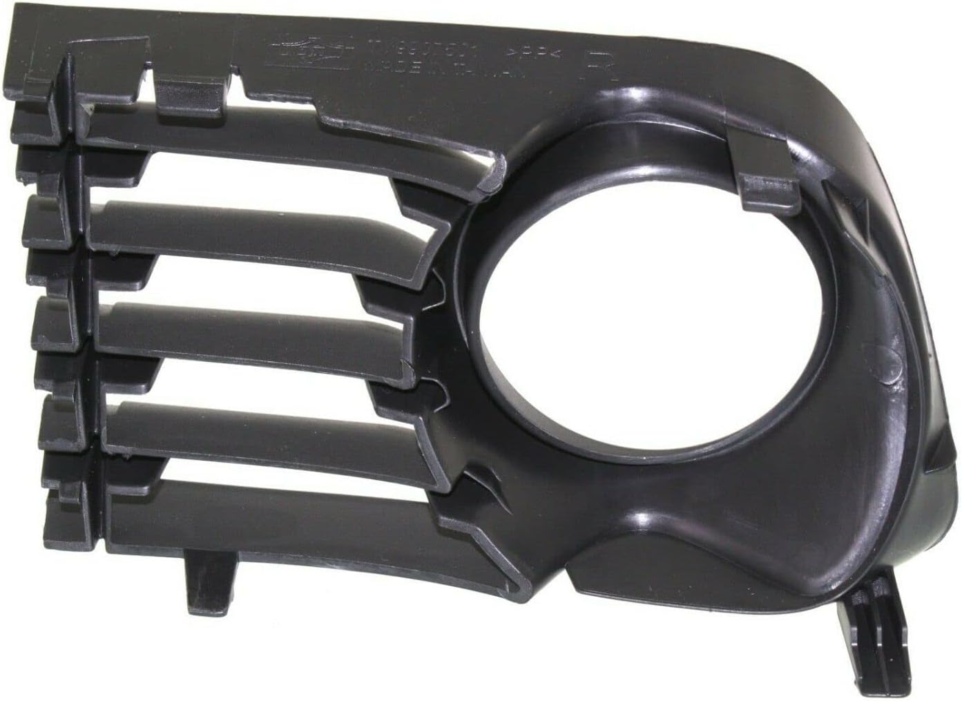 DAT AUTO PARTS Front Left Driver and Right Passenger Side Fog Light Cover Bezel Set Of Two Replacement For 2004-2009 Toyota Prius Matte-Black Textured TO1038118 TO1039118 5311247030 5311347030