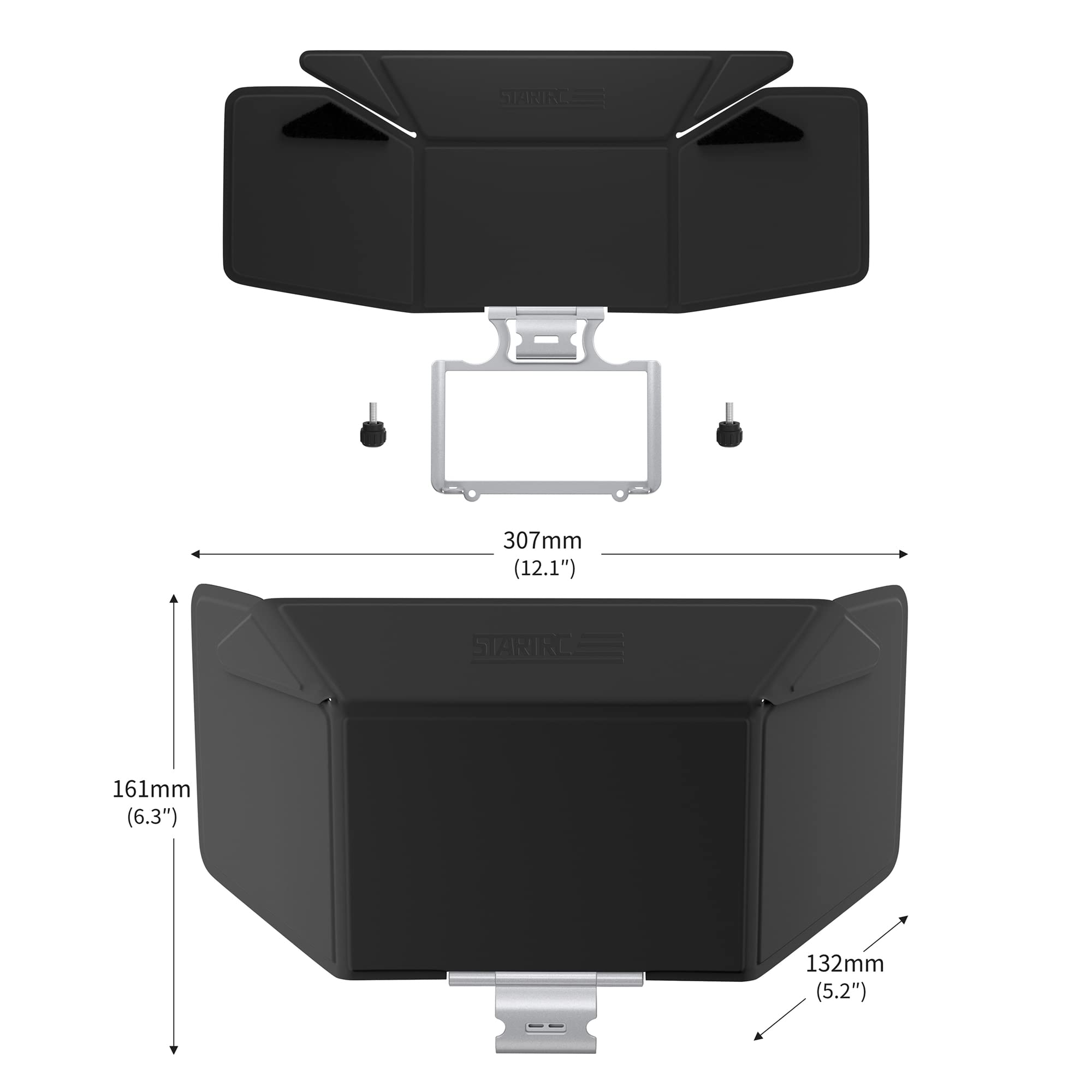 Pare-Soleil Magnétique Portable Pour DJI RC - Protection Écran Compatible Mini 3 Pro, Mavic Air 2S, Mavic Classic (Noir)